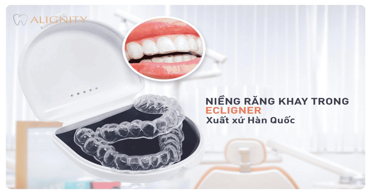 Niềng răng trong suốt là gì? Giá bao nhiêu & Quy trình chuẩn 2026 4 Khay niềng răng trong suốt từ hãng Ecligner