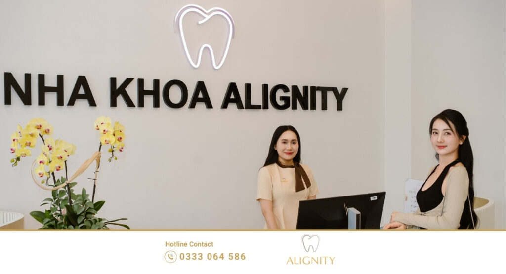 Khám răng định kỳ: lợi ích, quy trình và chi phí bạn cần biết 4 Quầy lễ tân sang trọng tại Nha khoa ALIGNITY - Địa chỉ khám răng uy tín