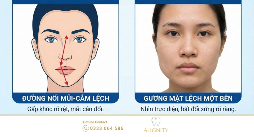 Khớp cắn chéo là gì? Dấu hiệu, nguyên nhân và cách khắc phục hiệu quả 1 Ảnh Infographic về dấu hiệu tình trạng khớp cắn chéo